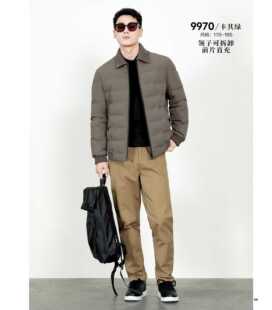 24秋冬羽绒服以旧翻新定制加绒加厚男士短款面包便衣外褂NRB9970