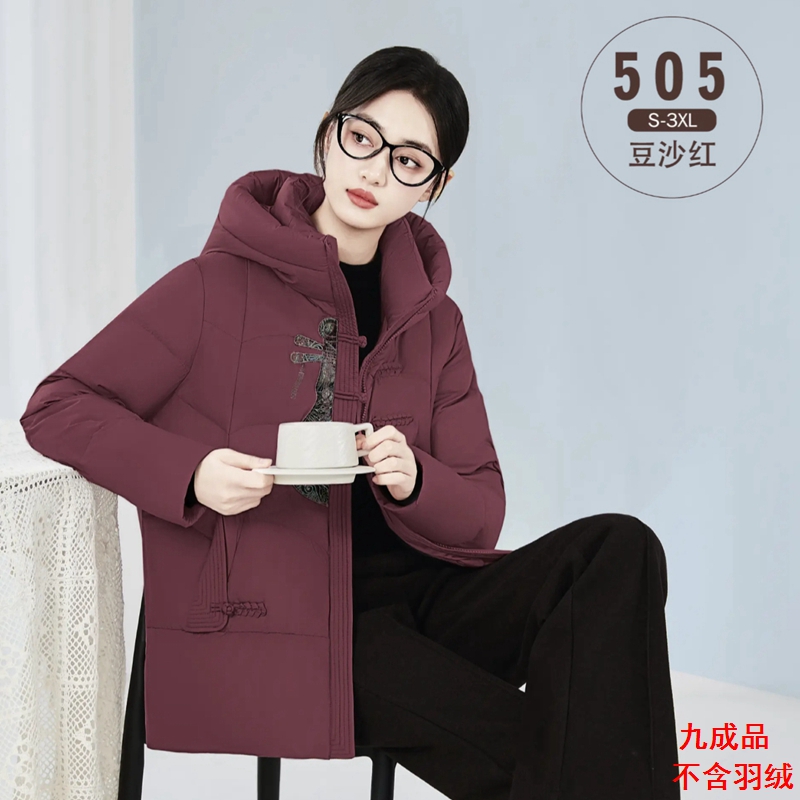 25秋冬羽绒服以旧翻新定制加厚加绒女装活帽常规款面包服ssmm505
