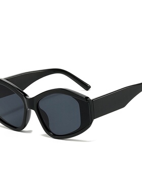 跨境欧美个性太阳镜  新款复古嘻哈猫眼墨镜潮时尚太阳眼镜女