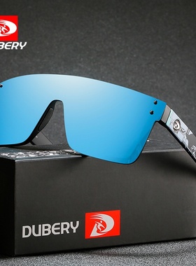 DUBERY新款连体太阳镜D104 欧美运动墨镜男 跨境骑行一体太阳眼镜