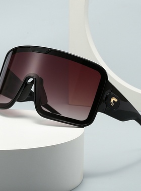 跨境超大框面具形海洋片五星装饰遮阳镜欧美街拍太阳镜2461