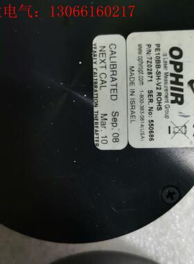 以色列OPHIR激光功率计探头PE10BB-SH-V2 RO(请询价)