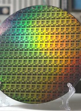 12英寸 晶圆wafer光刻片电路芯片半导体硅片摆件展示教学科研