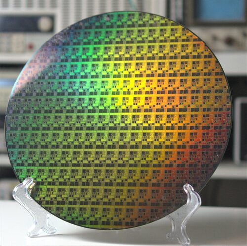 12英寸 晶圆wafer光刻片电路芯片半导体硅片摆件展示教学科研 - 封面