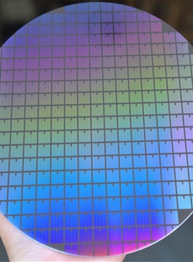 晶圆wafer 功率元件 IGBT MOSFET 硅片半导体光刻片 芯片展示