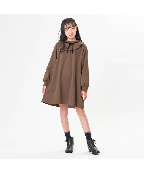 不退换日单秋冬新品女童抓绒加绒卫衣裙连衣裙ay