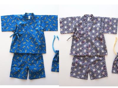 不退换日系棉纱透气家居外穿甚平和服男童