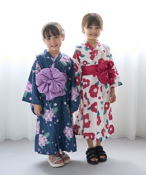 日系和服儿童浴衣女童浴衣男童浴衣
