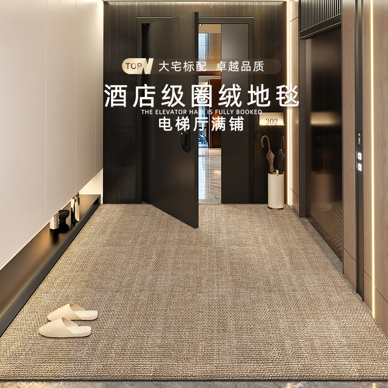 电梯厅可定制入户门进门地毯门口家用门垫防滑新款玄关脚垫高级感