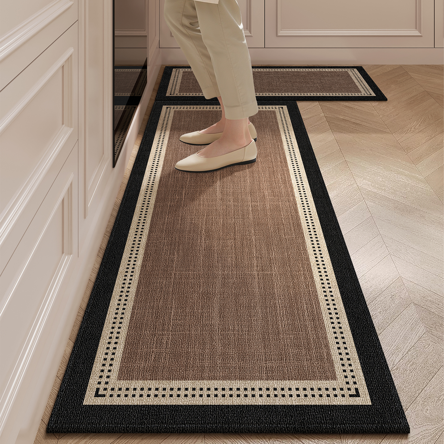 厨房地垫轻奢定制防滑防油