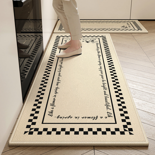 厨房地垫防滑防油可擦免洗地毯垫2026新款 防水耐脏专用门口脚垫子