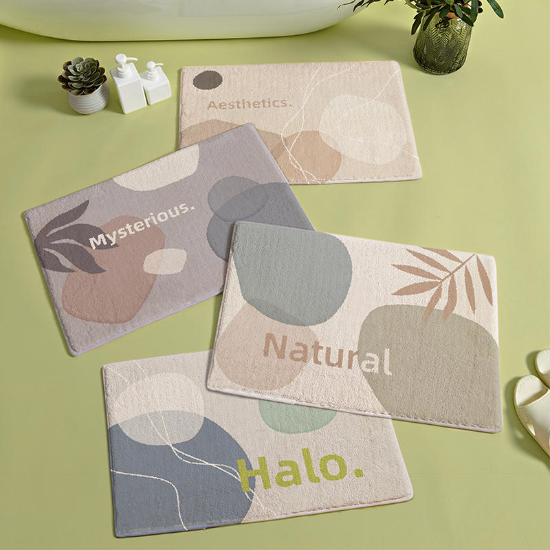 北欧浴室家用吸水卫生间门口地垫