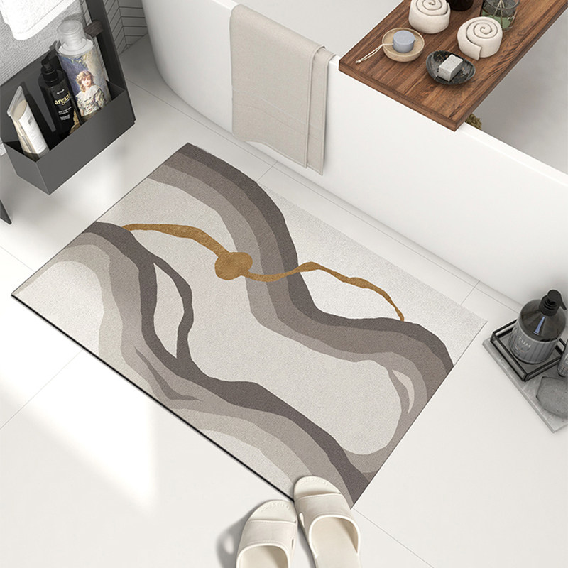 浴室吸水地垫现代简约卫生间门口脚垫防滑速干门垫家用洗手间地毯,居家布艺,家用脚垫,淘宝优惠券,粉丝福利购,淘宝优惠卷