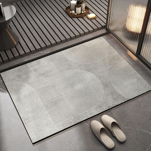硅藻泥吸水地垫浴室卫生间门口厕所防滑可擦脚垫子洗手间厕所地毯