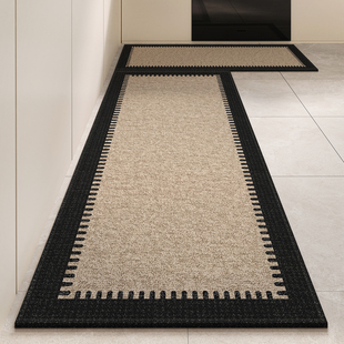 厨房专用地垫家用防水防油脚垫简约加厚耐脏防滑地毯可擦免洗垫子