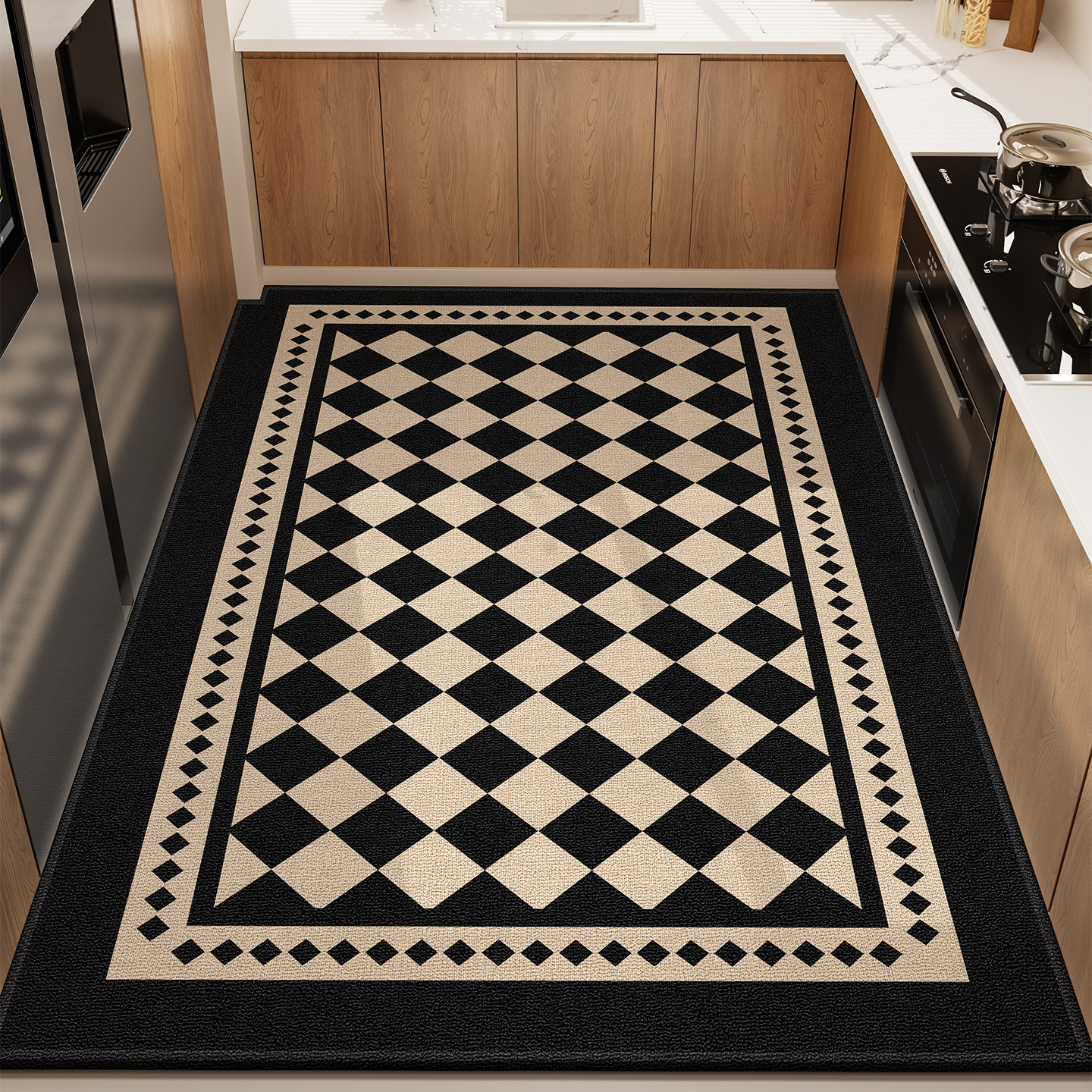 厨房地垫环保无味耐磨防滑耐脏防水防油满铺地毯厨房专用防滑脚垫,居家布艺,厨房地垫,淘宝优惠券,粉丝福利购,淘宝优惠卷