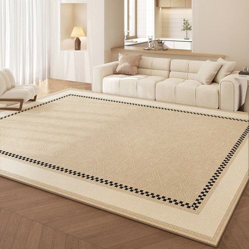 防水耐脏客厅地毯2025新款奶油风高级感免洗可擦简约卧室沙发毯