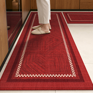2026新款 厨房地垫防油防滑新年红色地毯垫免洗防水专用可裁剪脚垫