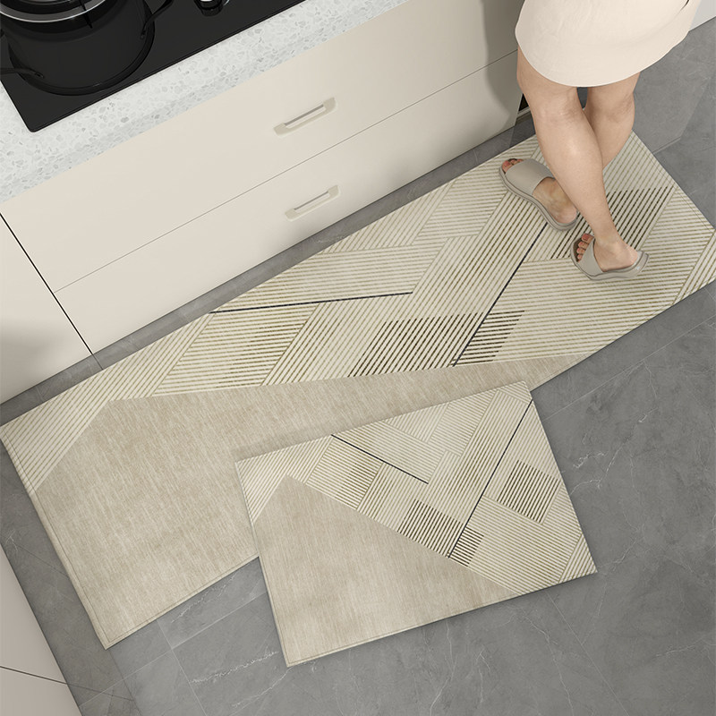 轻奢风网红厨房地垫长条防滑垫耐脏门口脚垫防水防油专用L形地毯,居家布艺,厨房地垫,淘宝优惠券,粉丝福利购,淘宝优惠卷