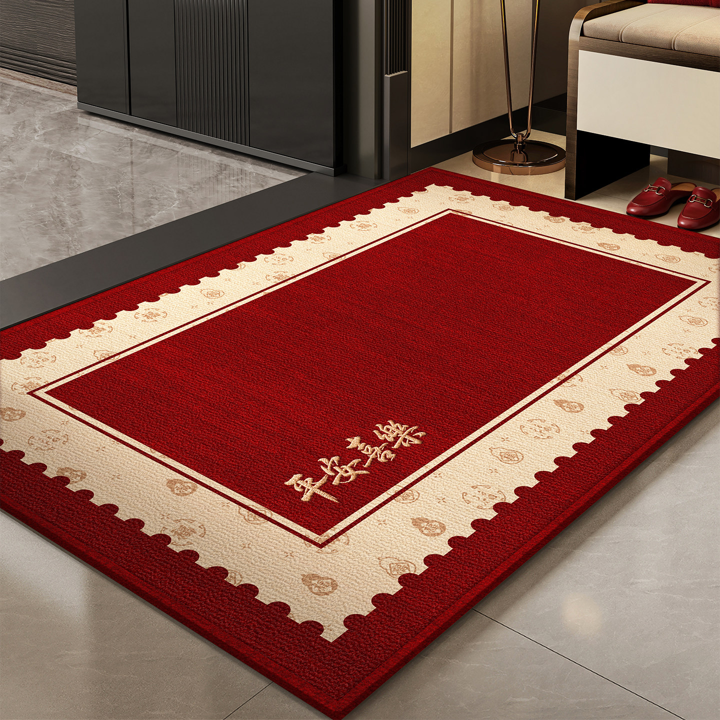 门口地垫2026新款进门地垫入户门垫家用防滑垫子新年红色脚垫地毯,居家布艺,入户地垫,淘宝优惠券,粉丝福利购,淘宝优惠卷
