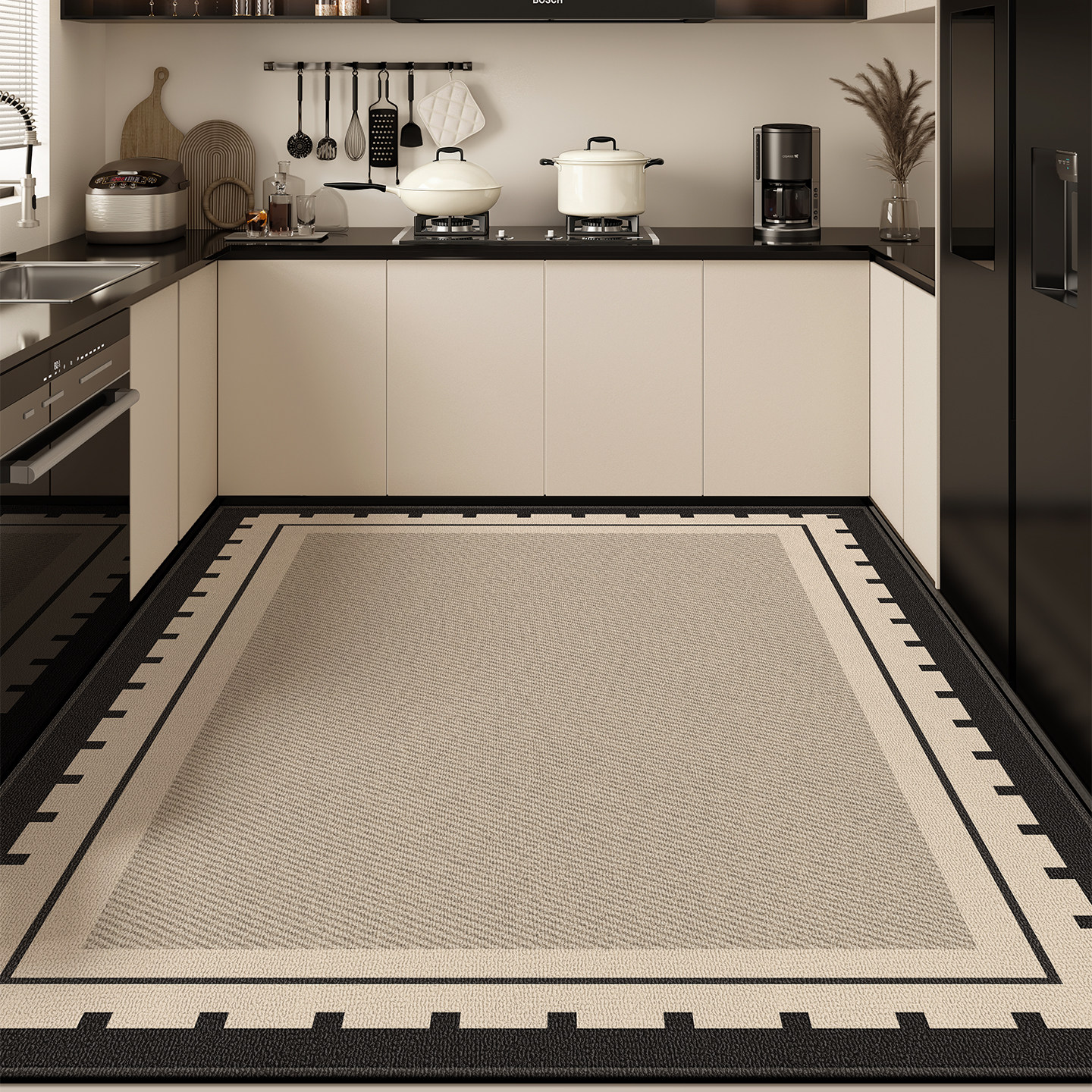 厨房地垫满铺全防滑防油可擦免洗加厚脚垫防水耐磨耐脏可定制地毯,居家布艺,厨房地垫,淘宝优惠券,粉丝福利购,淘宝优惠卷