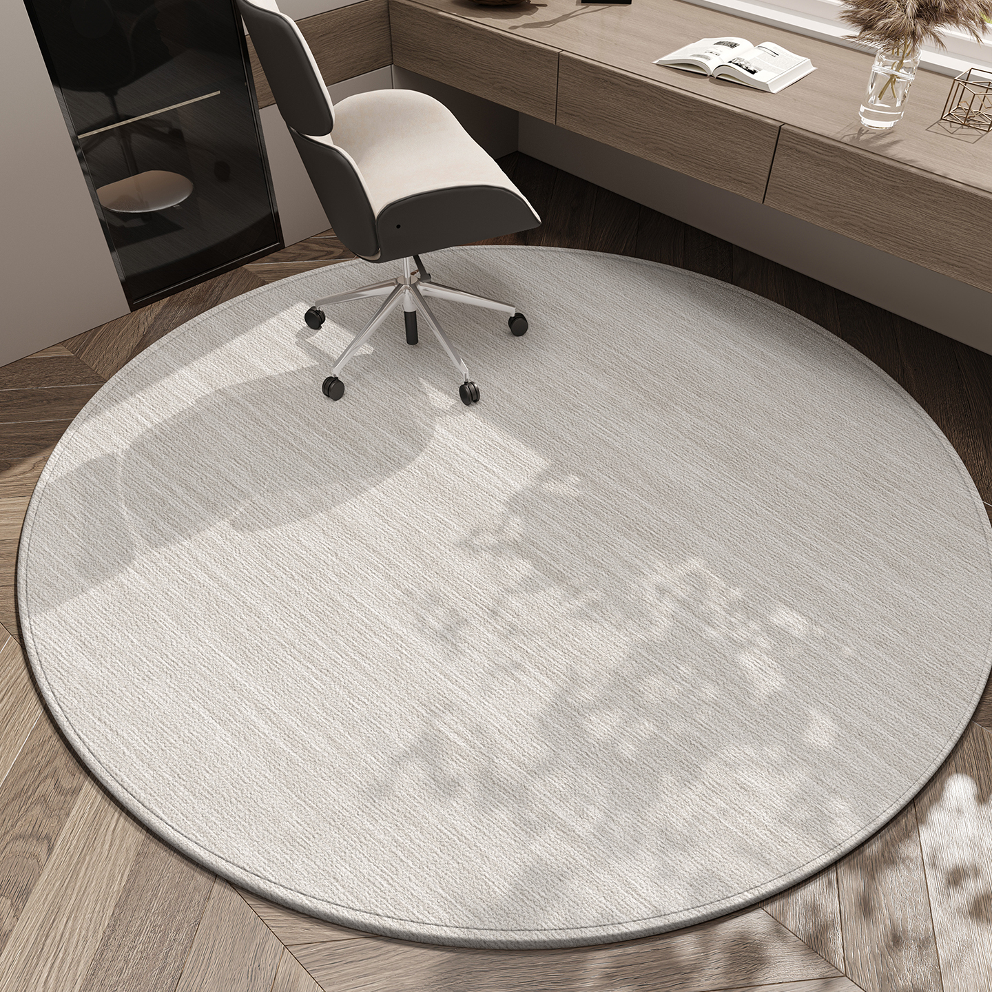 圆形地毯客厅2025新款电脑椅子垫简约风沙发卧室床边房间隔音地垫