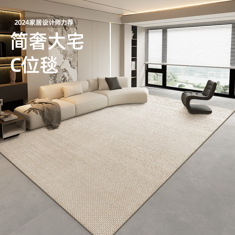 沙发防水地毯客厅家用卧室毯轻奢高级大面积防尘毯子耐脏茶几地垫