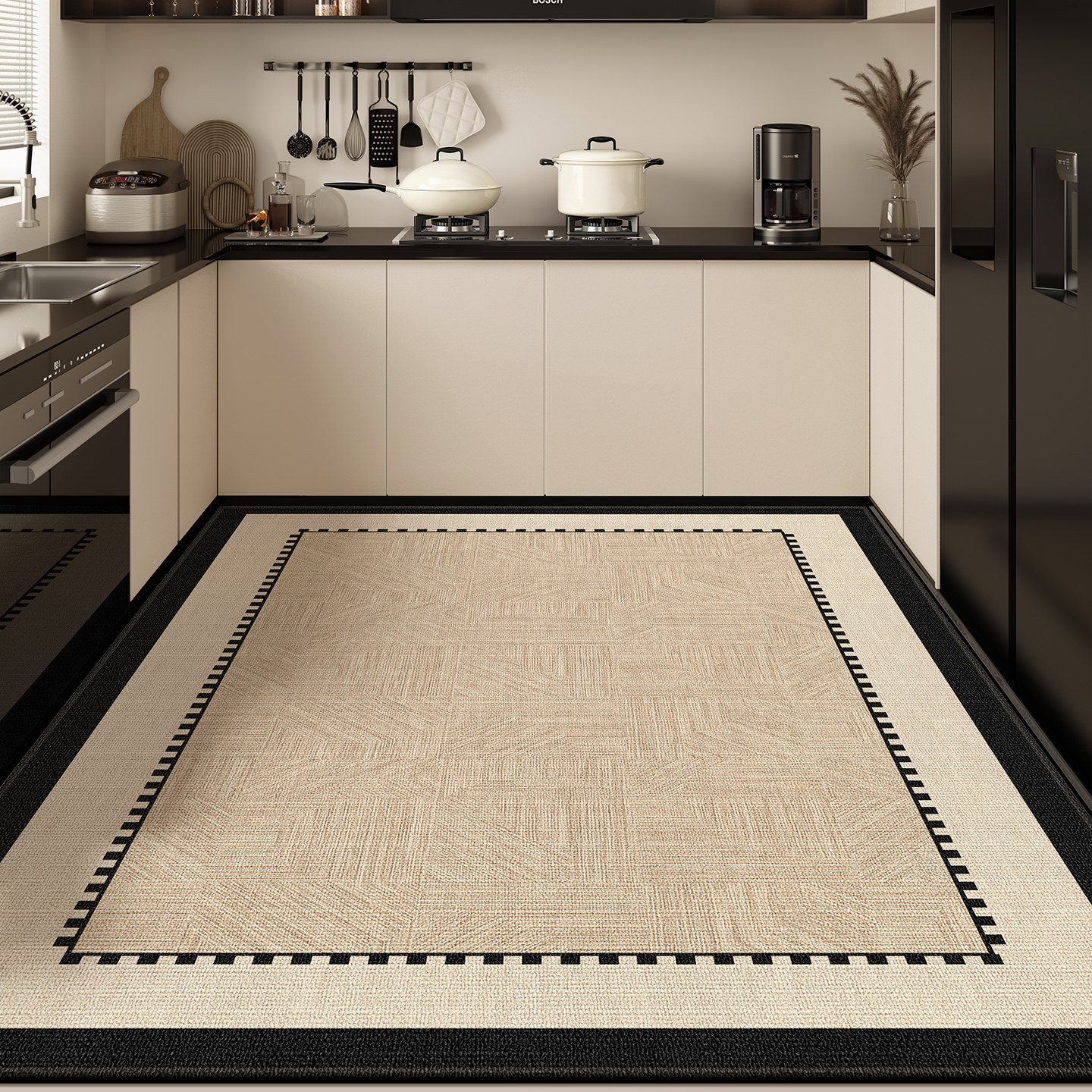 厨房地垫防油防水可擦免洗