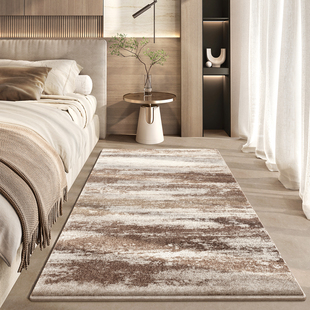 床边地毯长条加厚客厅主卧床边毯高级感房间地毯垫卧室地垫轻奢风