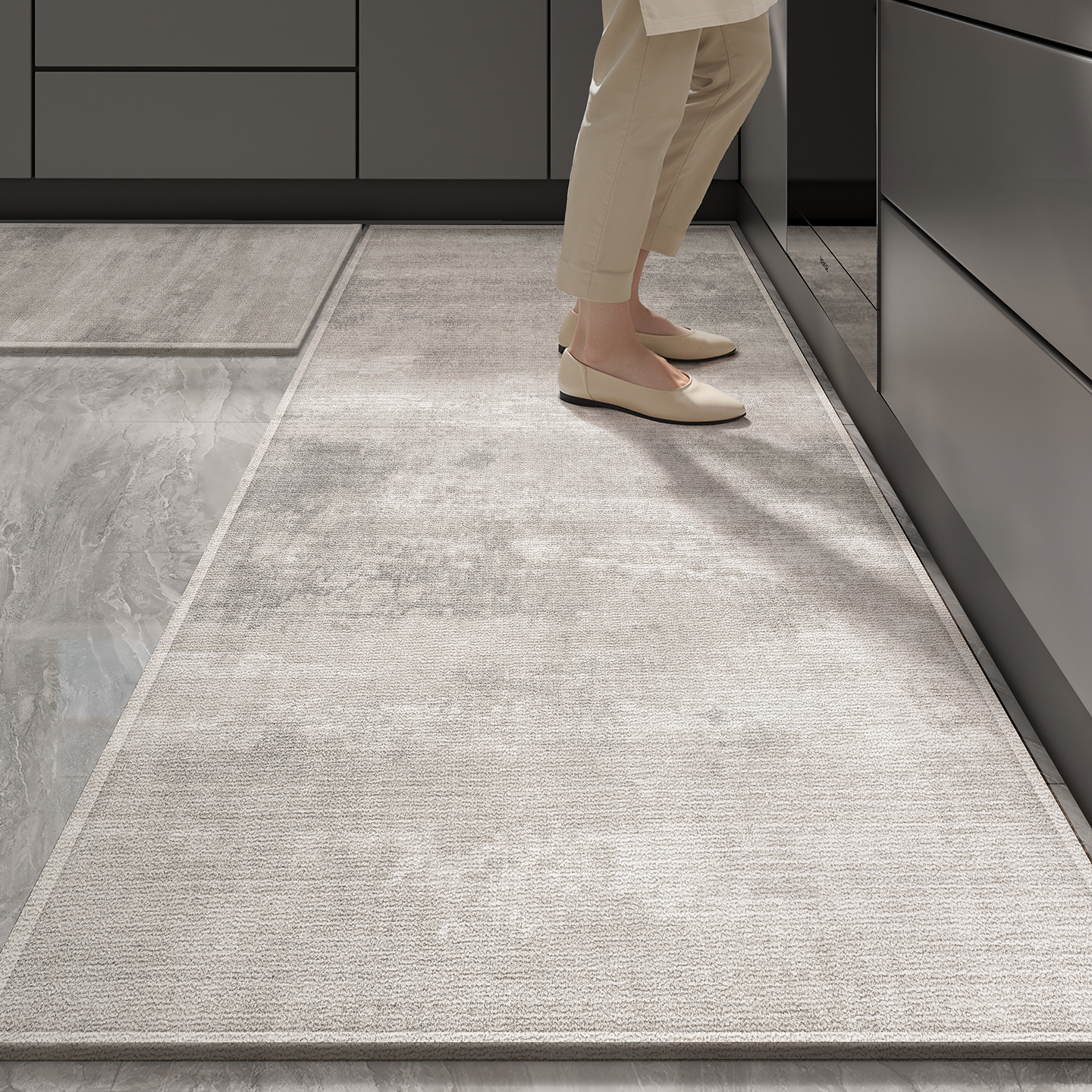 厨房地垫防油防水可擦免洗加厚