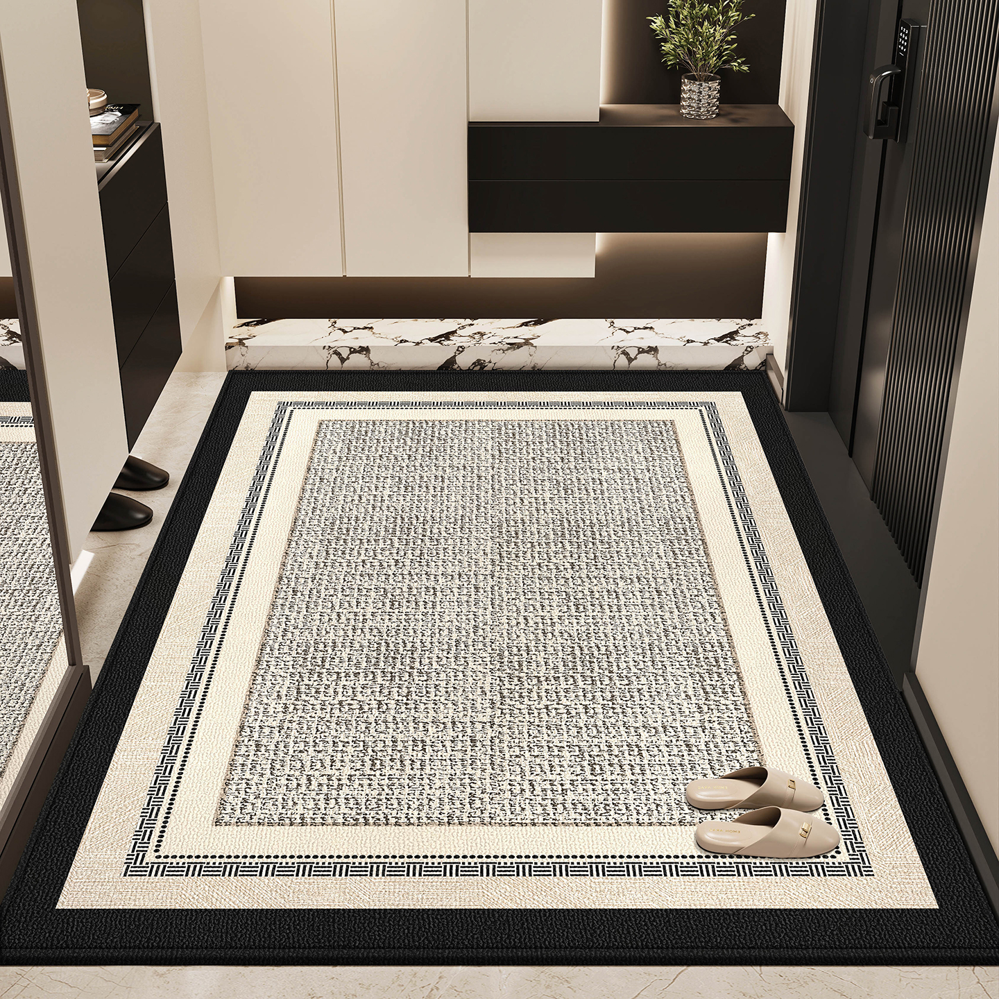 入户门地垫进门地毯门口家用门垫防滑新款高级玄关入户脚垫可裁剪