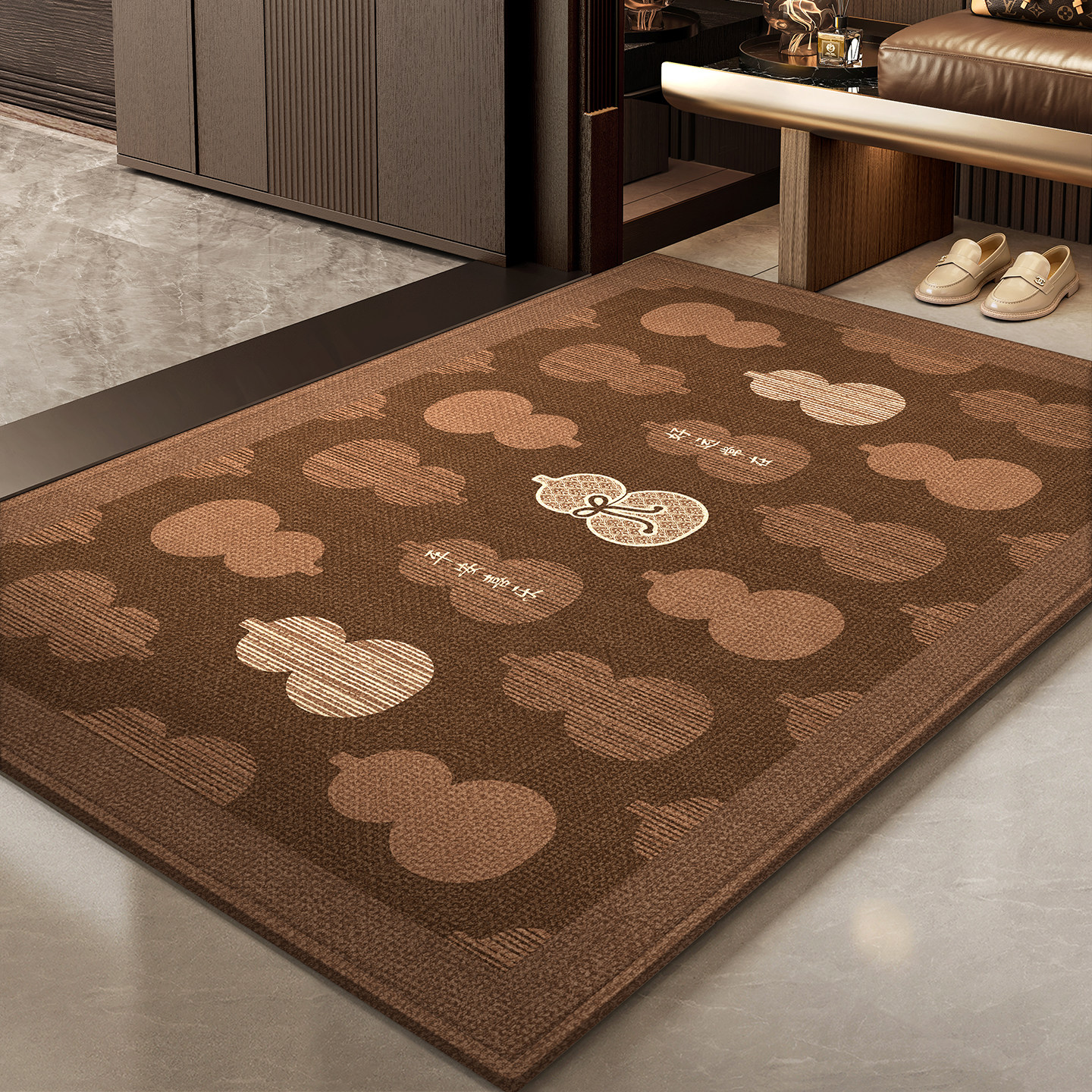 新款入户门地垫中式玄关进门新年耐脏脚垫喜庆防滑入户地毯可裁剪,居家布艺,入户地垫,淘宝优惠券,粉丝福利购,淘宝优惠卷