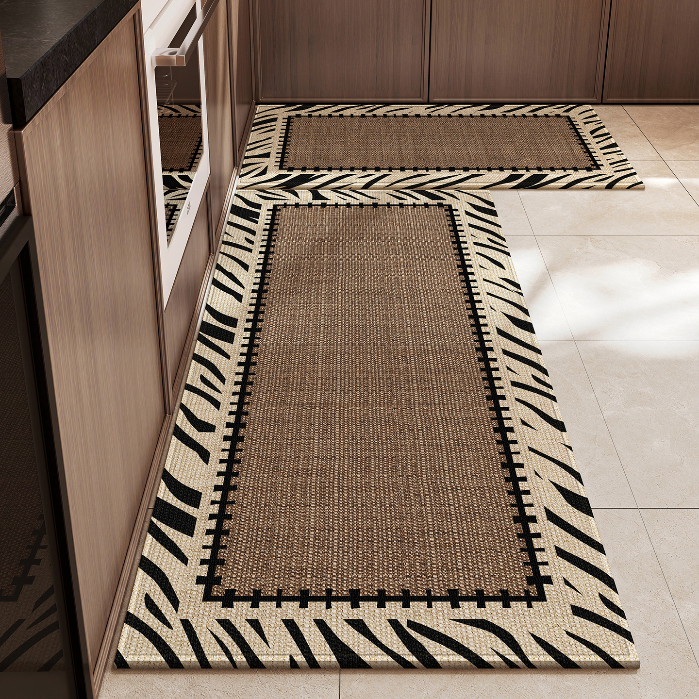 厨房地垫轻奢风防滑防油