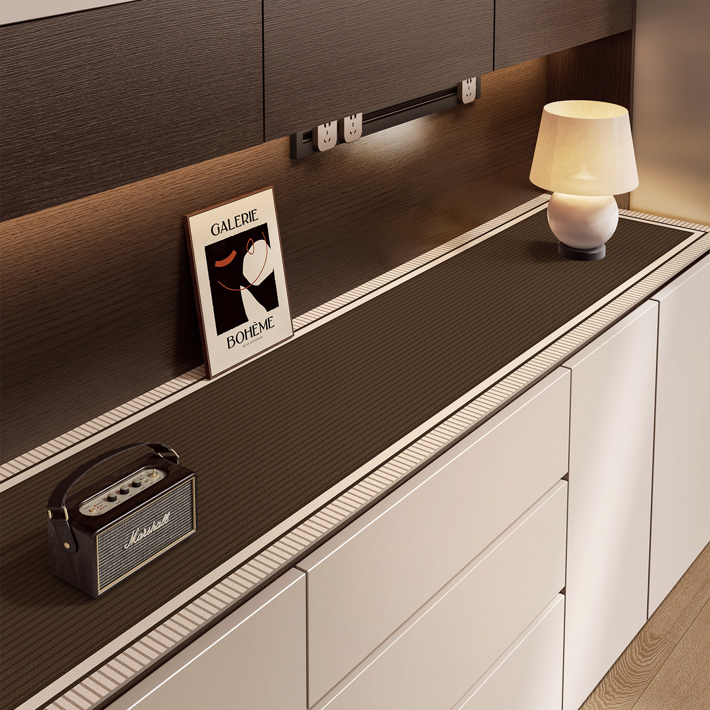 2026年餐边柜垫免洗耐高温PVC桌面垫餐桌保护垫防水防油防烫桌布,居家布艺,桌布,淘宝优惠券,粉丝福利购,淘宝优惠卷