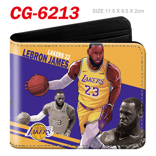 NBA湖人科比库里莫兰特爆款现货立体网红同款钱包学生礼物现货3D