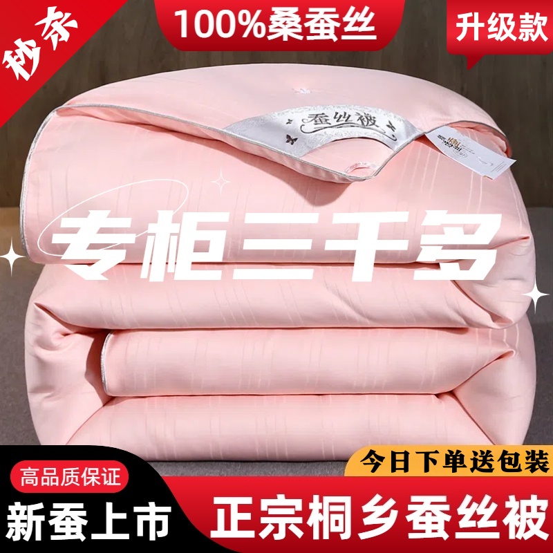 正宗桐乡蚕丝被100%桑蚕丝秋冬被