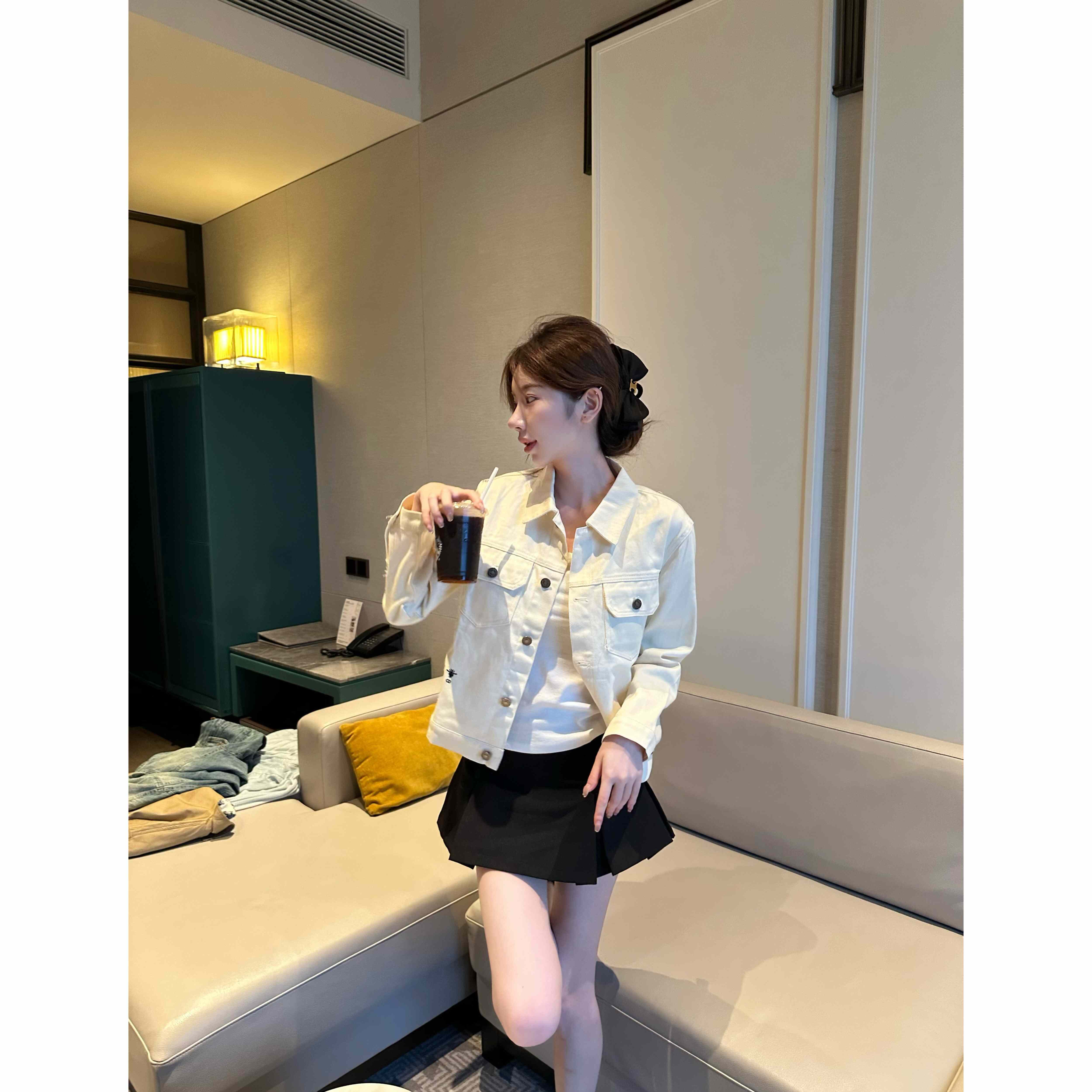 【Cikky定制】洋气短外套女纯色时尚学院风常规款内搭加半裙