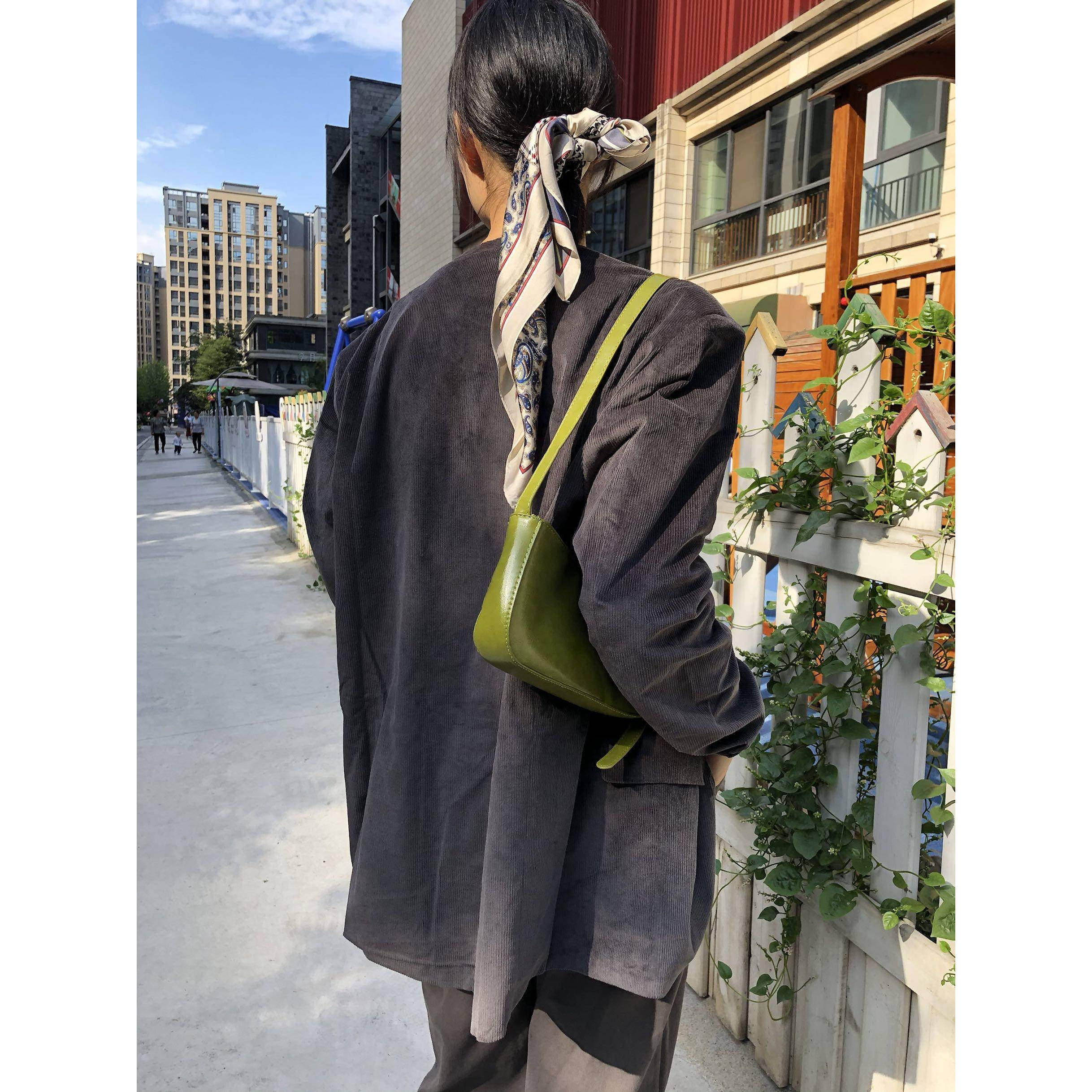 短头花同款丝巾fafamall复古感法式方巾丝巾可作发带多色柔软透气