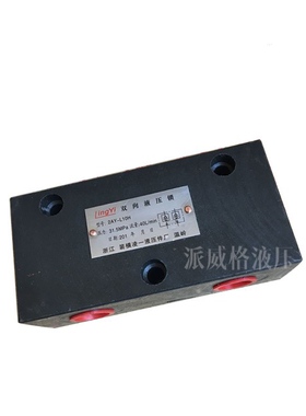 凌一液压船用液压舵机配件2AY-L10H,SO2-L20管式液压锁10通液压锁