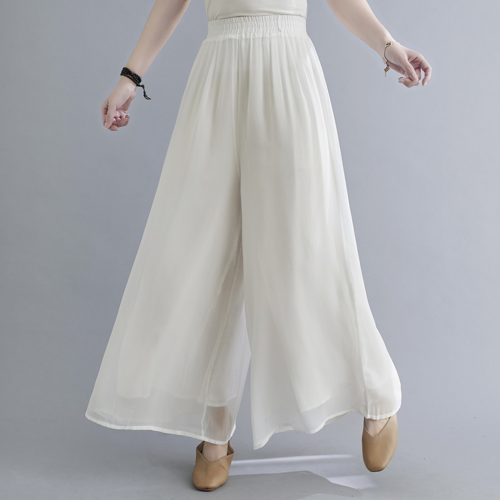 中国风禅意茶人服裤秋夏雪