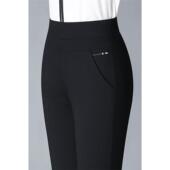 高腰弹力宽松显瘦直筒百搭中年妈妈裤 啄木鸟高档女士裤 子春秋新款