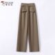 直筒裤 裤 女2025春秋夏新款 高腰垂感阔腿西装 休闲裤 窄版