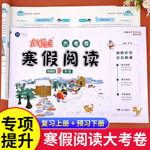 寒假阅读大考卷一二三四五六年级人教版周周练小学阅读理解专项训练题本寒假衔接预复习寒假一本通寒假作业升级训练寒假阅读与习作