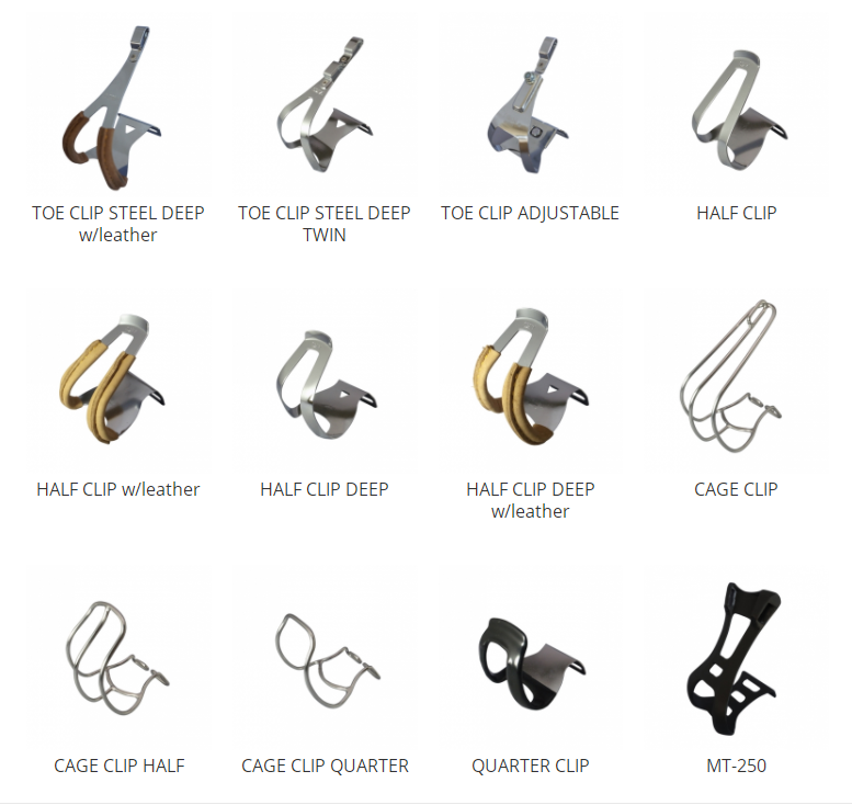 代理mks toe clip steel leather deep twin njs真皮死飞钢狗嘴套