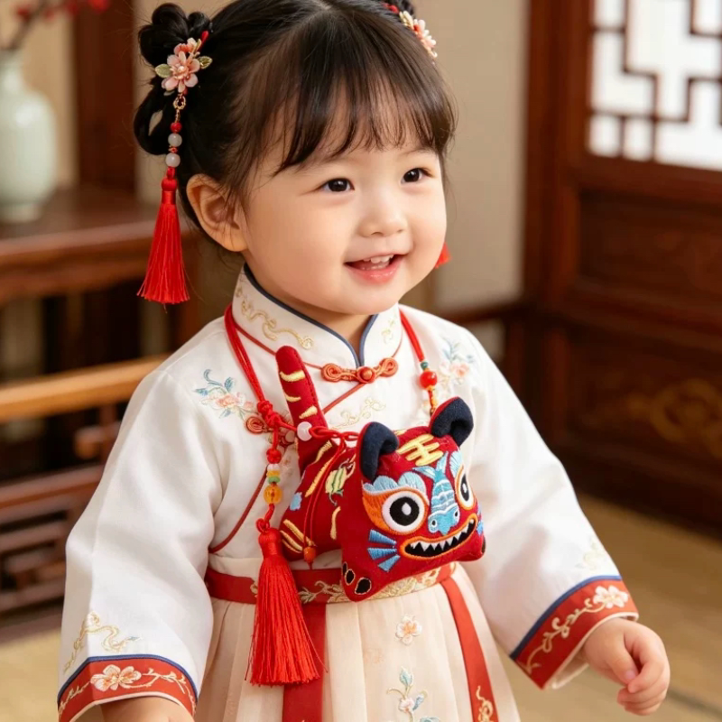 端午礼非遗手工平安虎香包婴儿艾草祛蚊挂件新生儿满月周岁伴手礼