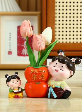 新款唐仕女故宫摆件送女生创意闺蜜客厅装饰乔迁结婚送礼新房礼品