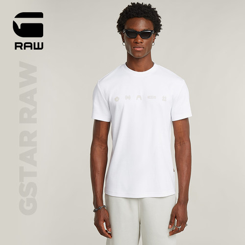 gstar男士简约百搭短袖T恤