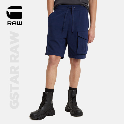 G-STAR RAW单口袋五分男士夏季柔软logo刺绣运动舒适短裤D24704