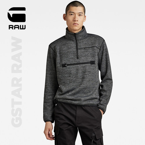 G-STARRAW运动半拉链卫衣