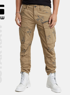 G-STAR RAW春秋Rovic 3D时尚男士痞帅耐穿锥形休闲裤大口袋D02190